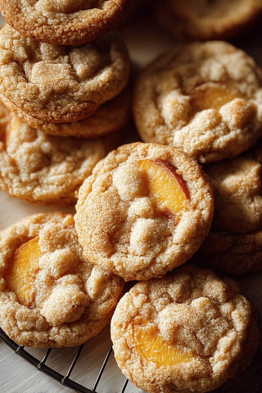 peach cobbler cookies