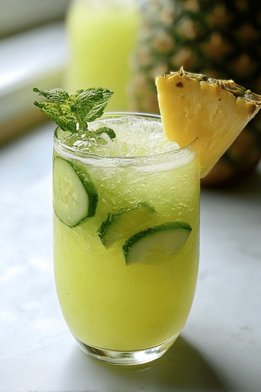 pineapple cucumber agua fresca
