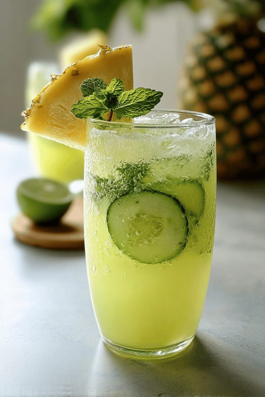 pineapple cucumber agua fresca