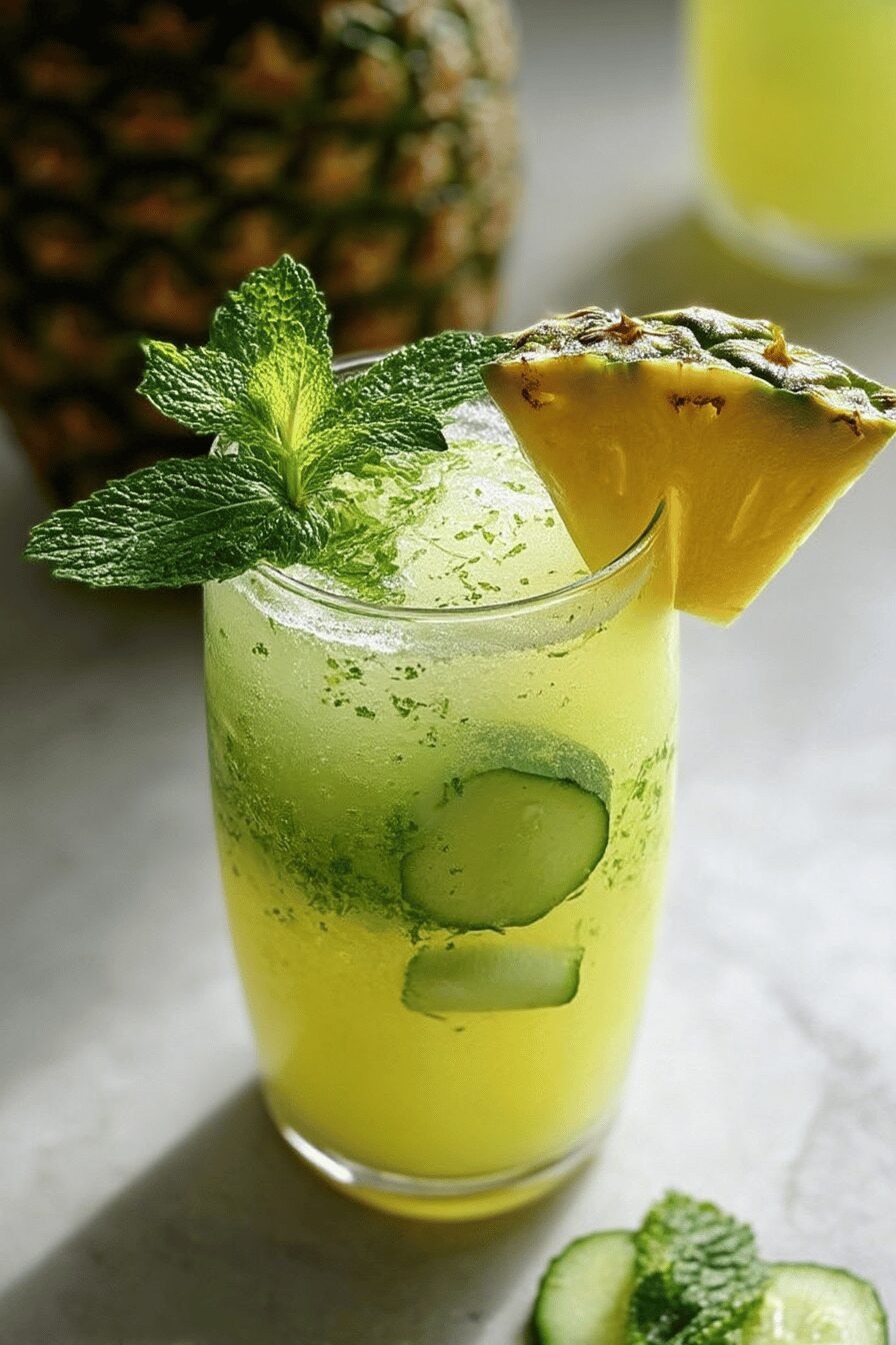 pineapple cucumber agua fresca