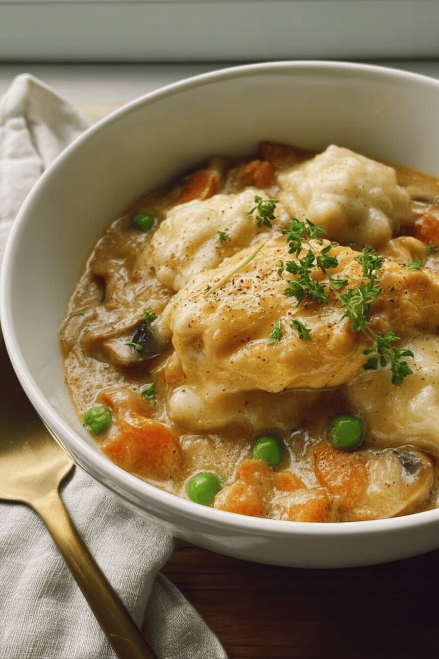 slow cooker chicken and dumplings