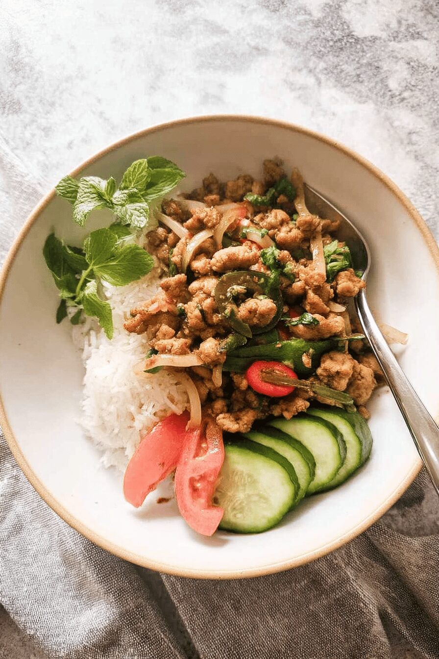 spicy thai chicken stir fry