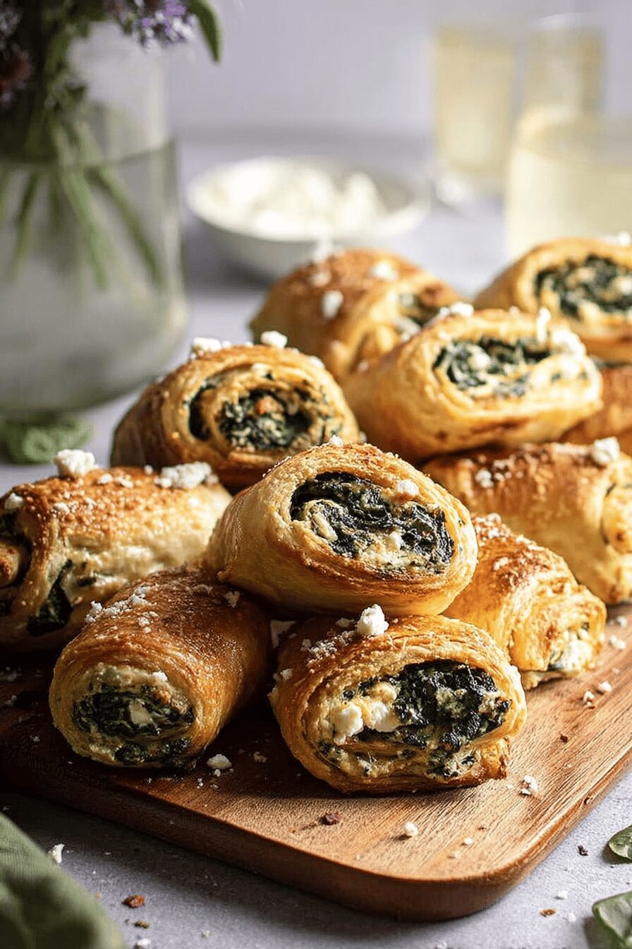 spinach ricotta rolls