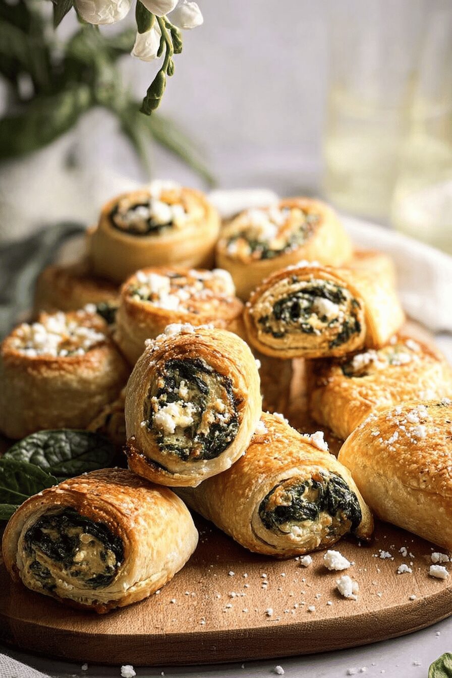 spinach ricotta rolls