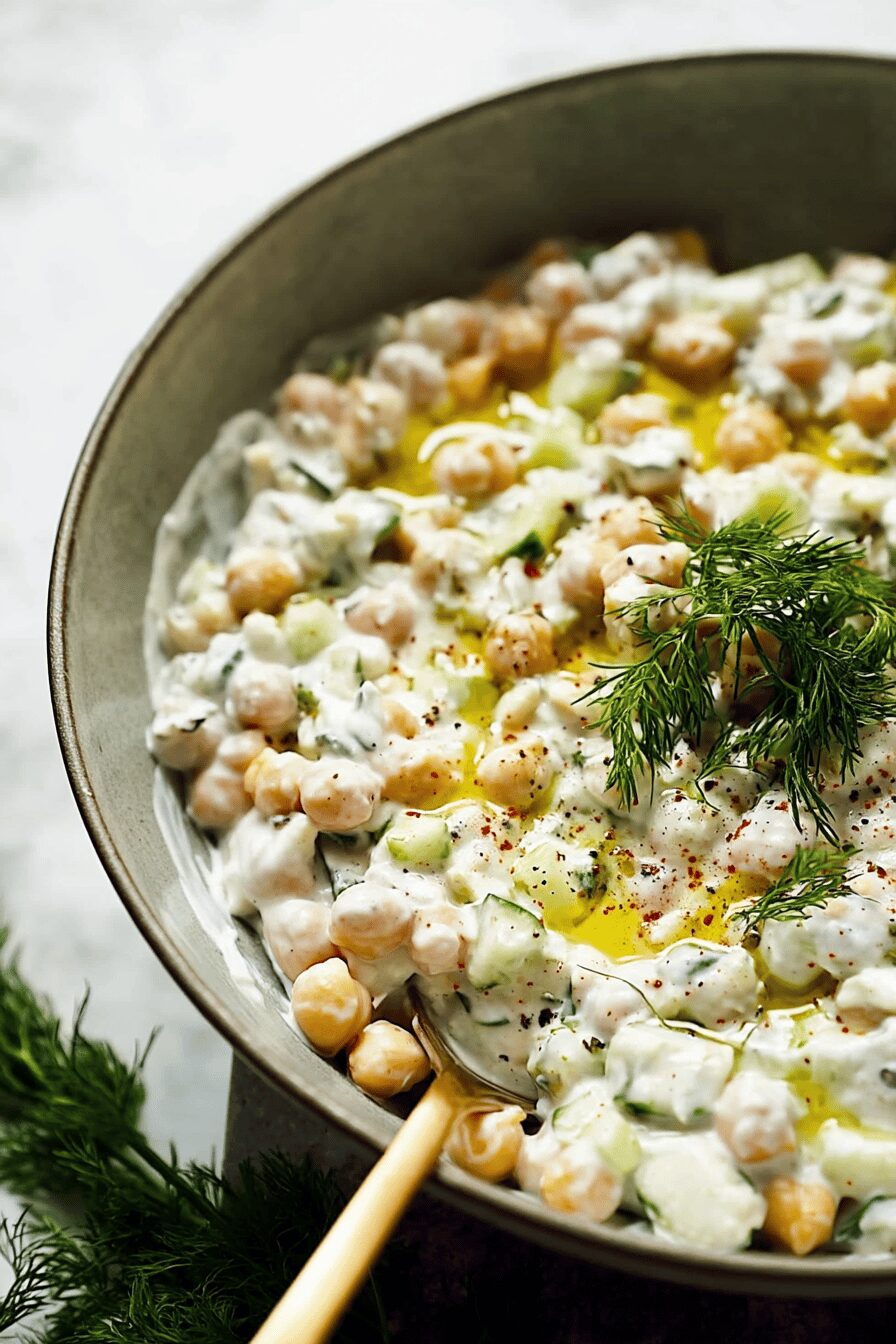 tzatziki chickpea salad