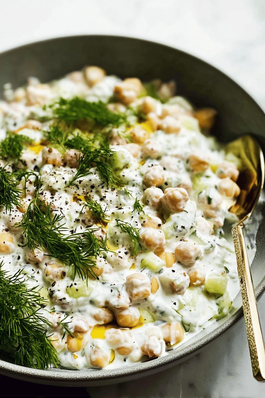 tzatziki chickpea salad