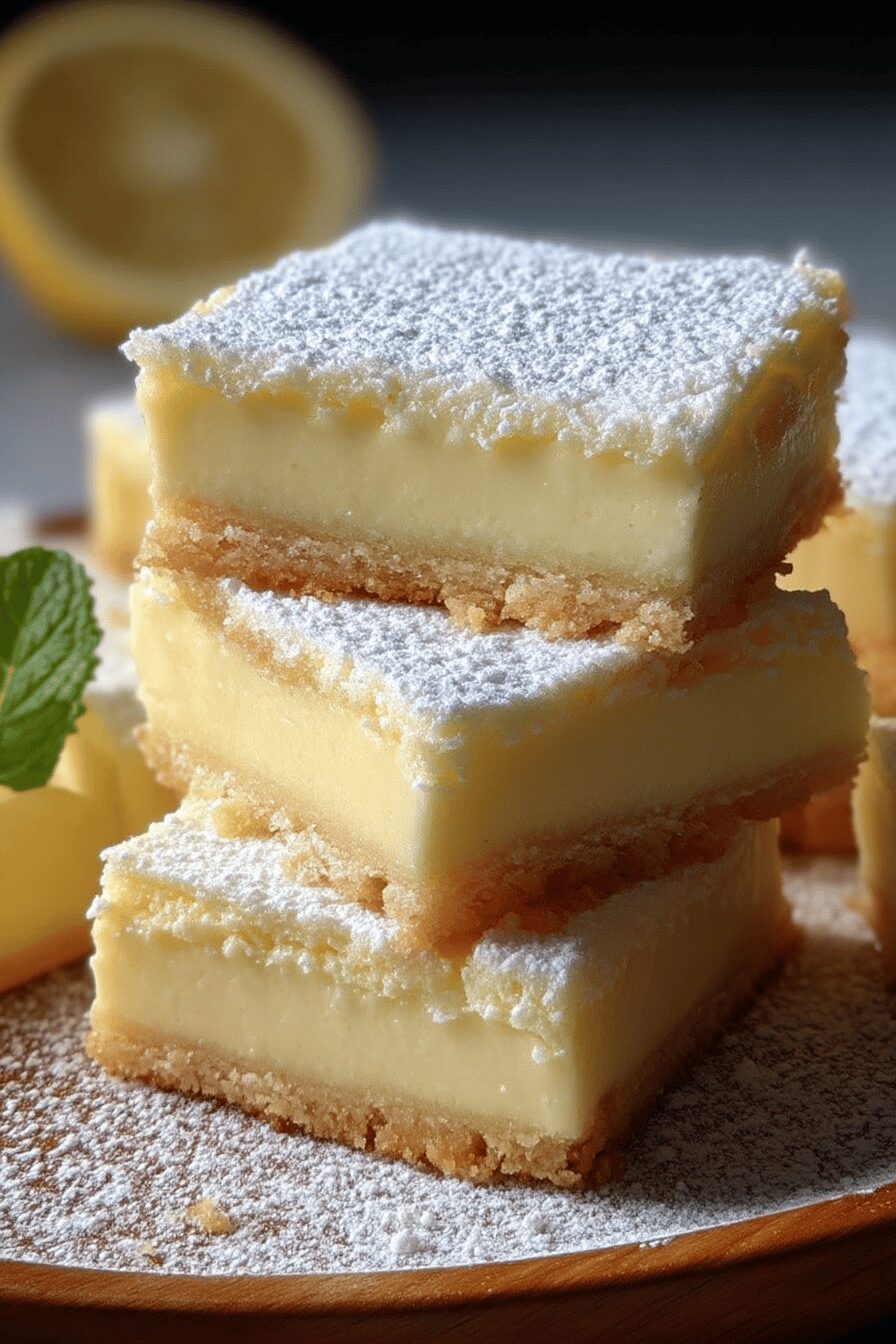 vanilla custard cream squares