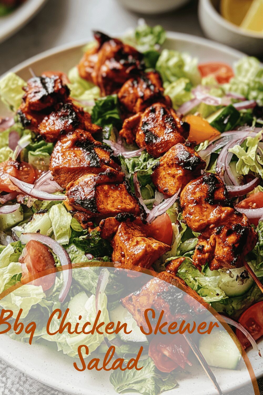 Bbq Chicken Skewer Salad