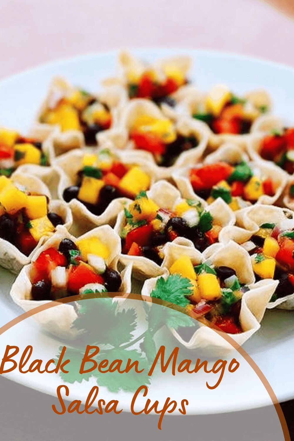 Black Bean Mango Salsa Cups