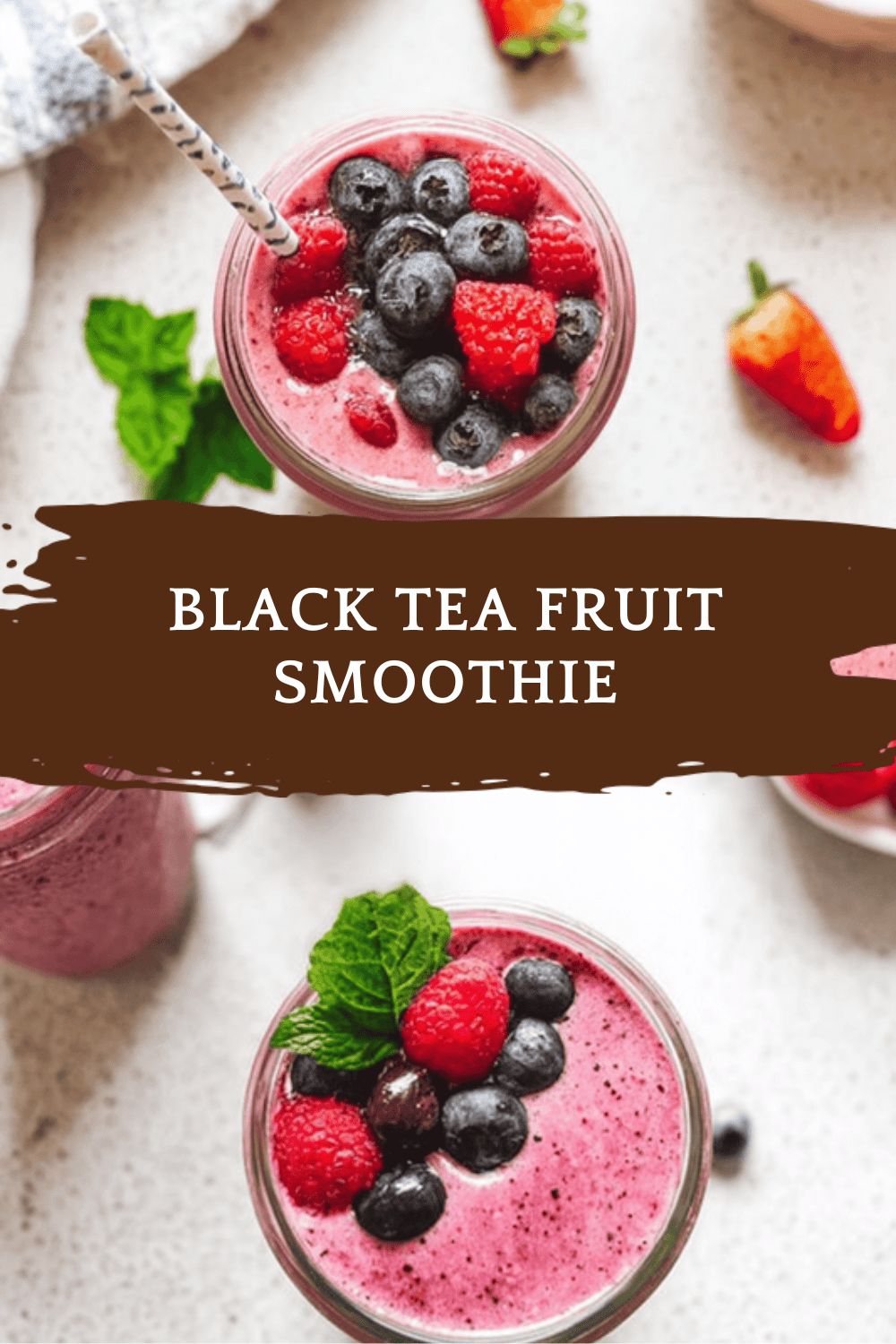 Black Tea Fruit Smoothie