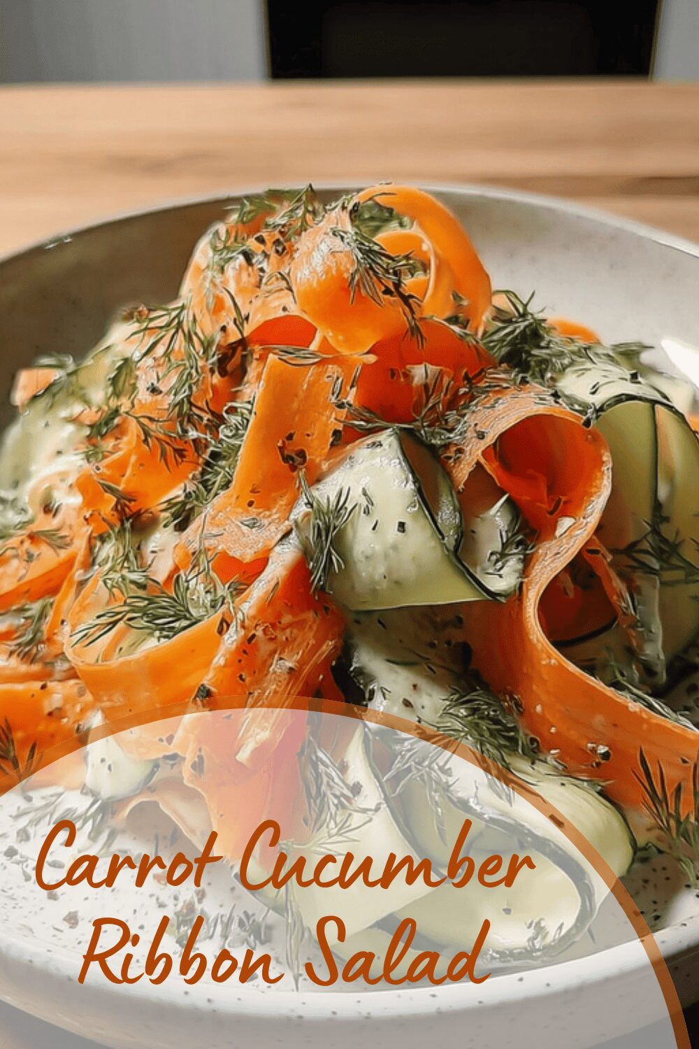 Carrot Cucumber Ribbon Salad