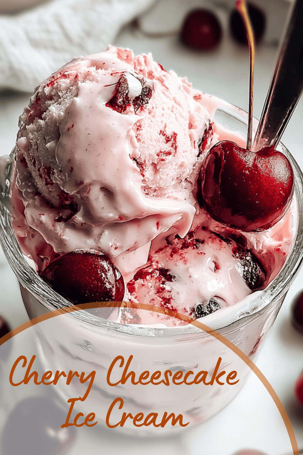 Cherry Cheesecake Ice Cream