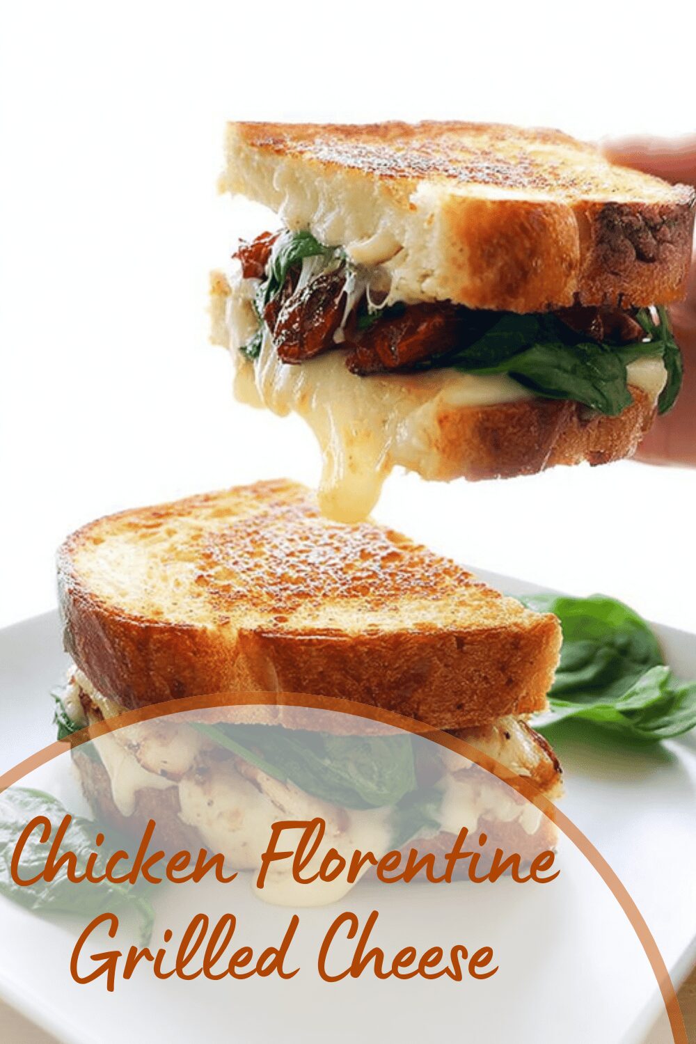 Chicken Florentine Grilled Cheese