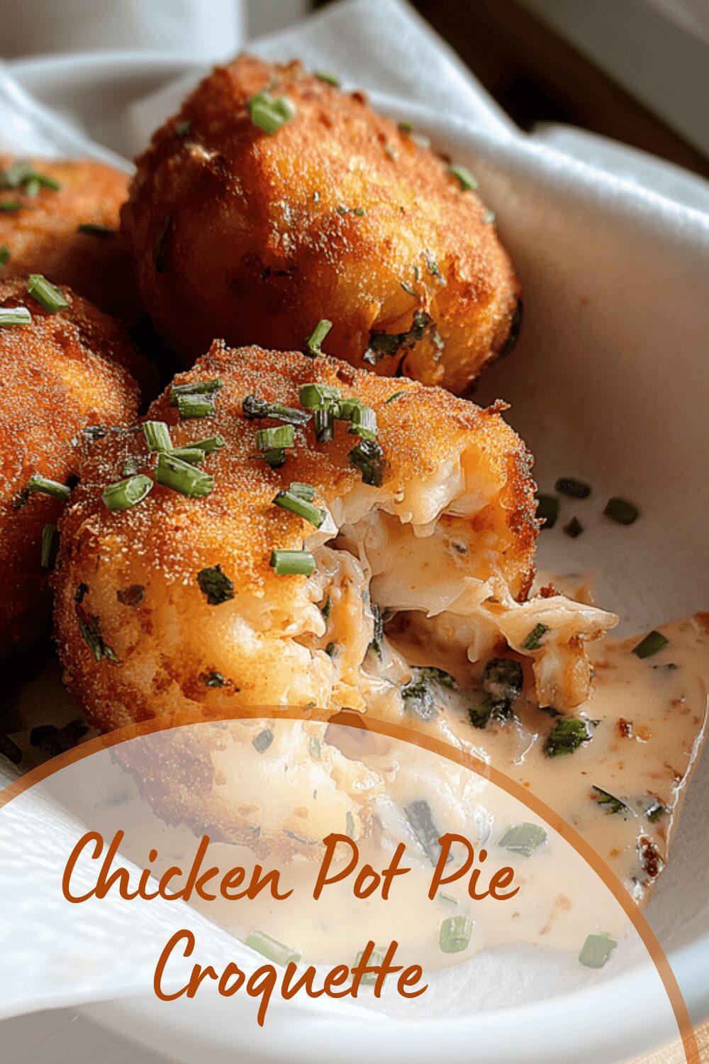Chicken Pot Pie Croquette