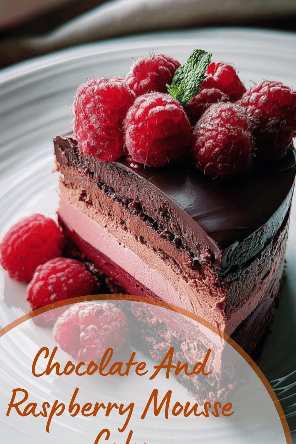 Chocolate And Raspberry Mousse Cake