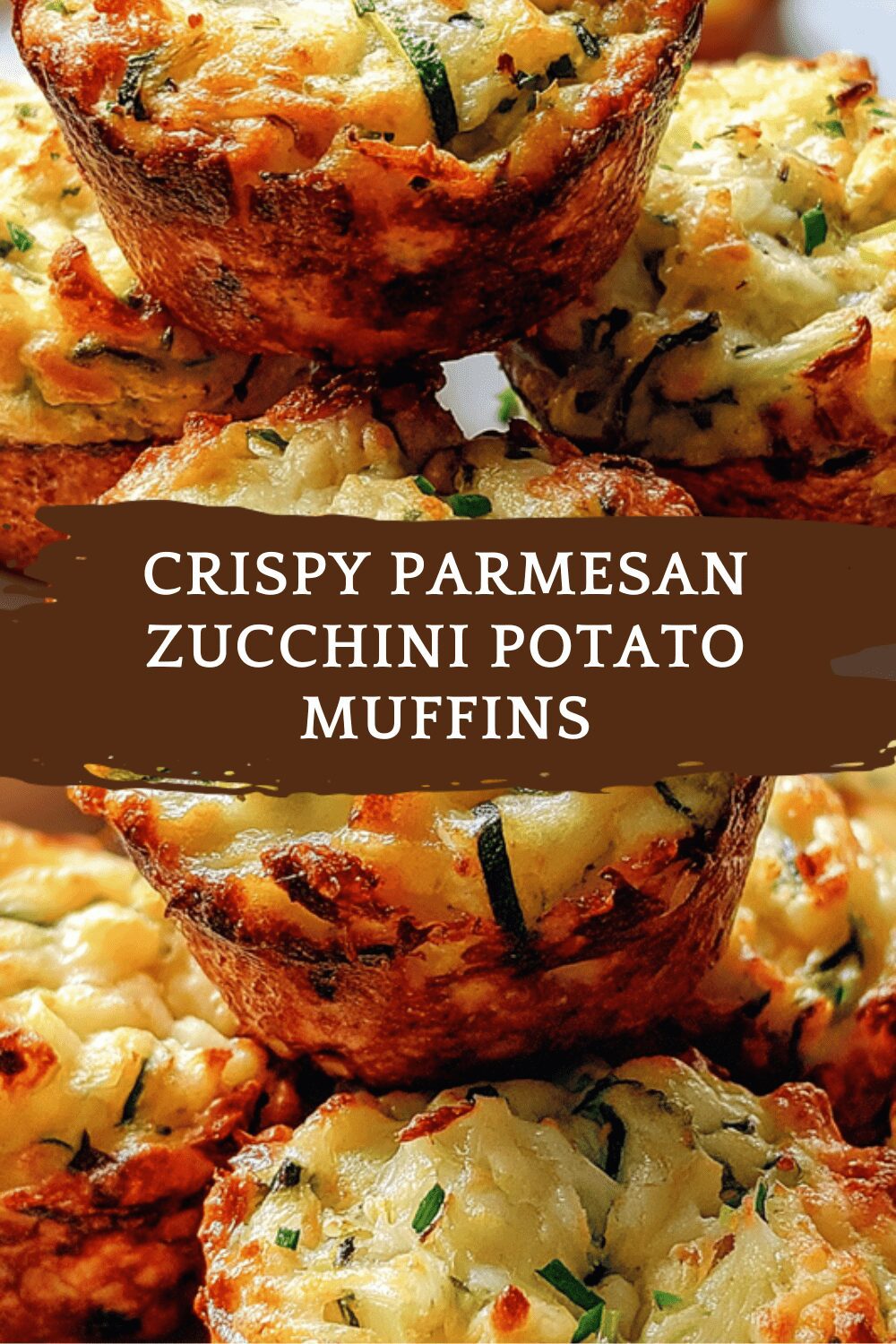 Crispy Parmesan Zucchini Potato Muffins
