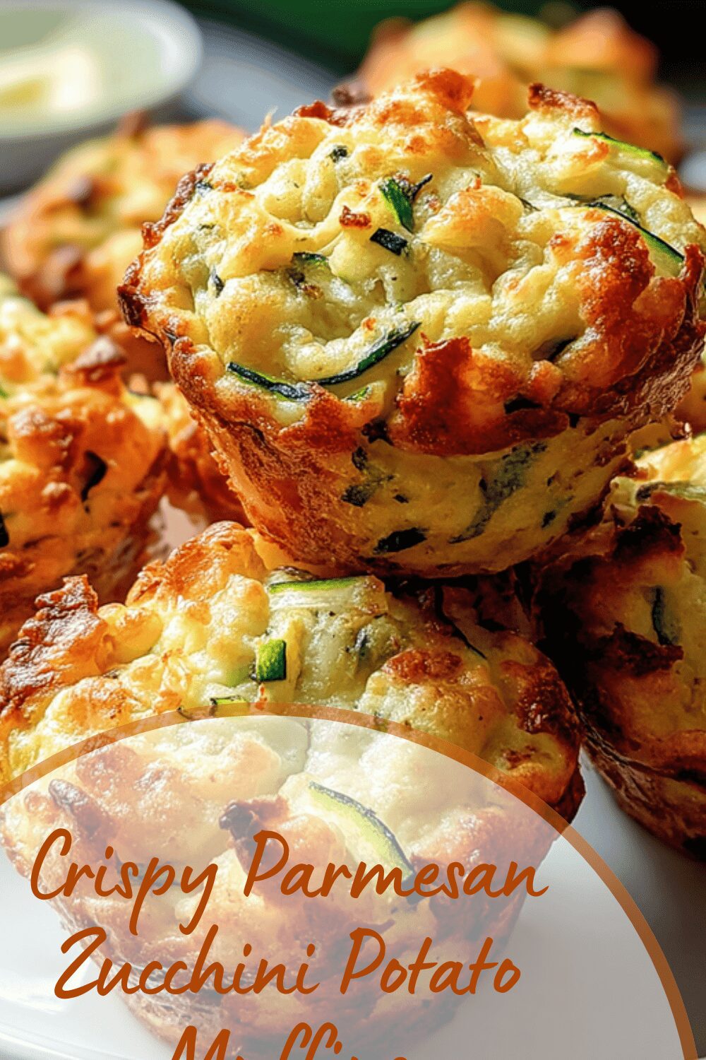 Crispy Parmesan Zucchini Potato Muffins