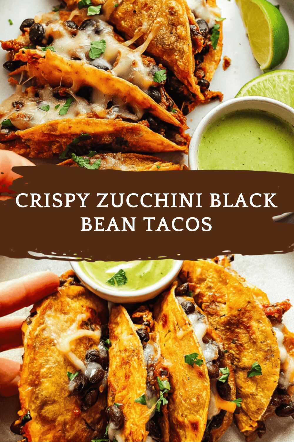 Crispy Zucchini Black Bean Tacos