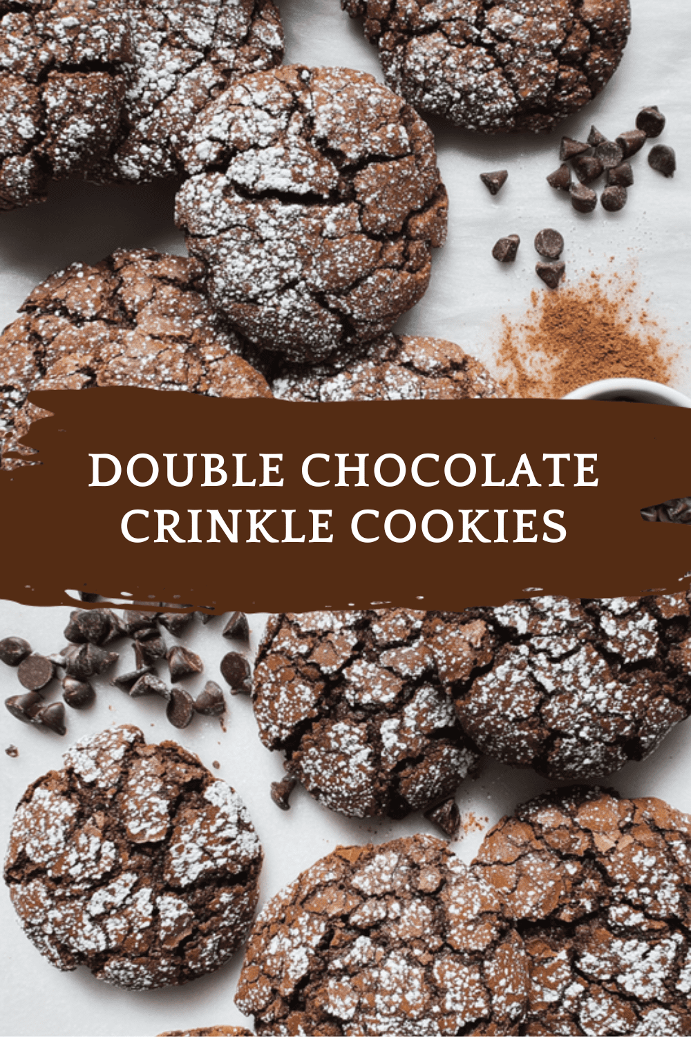 Double Chocolate Crinkle Cookies