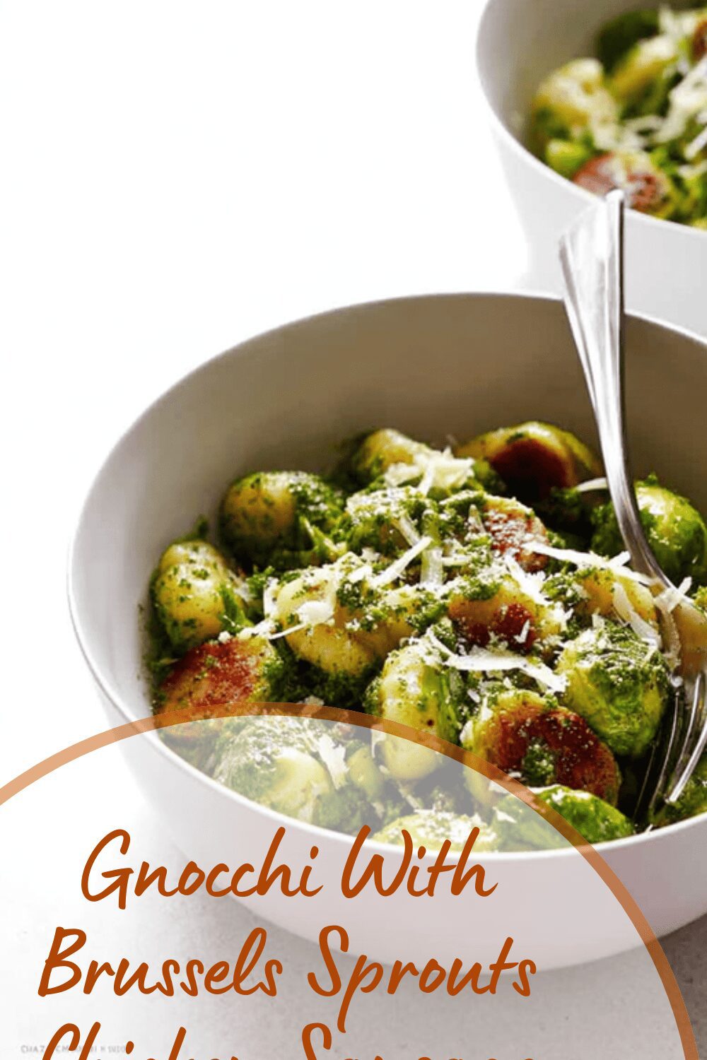 Gnocchi With Brussels Sprouts Chicken Sausage And Kale Pesto
