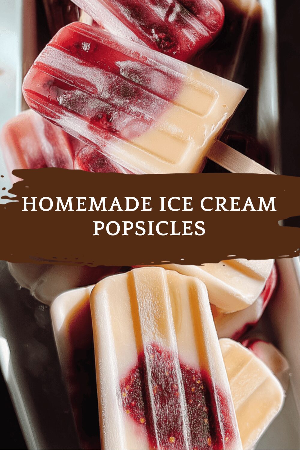 Homemade Ice Cream Popsicles