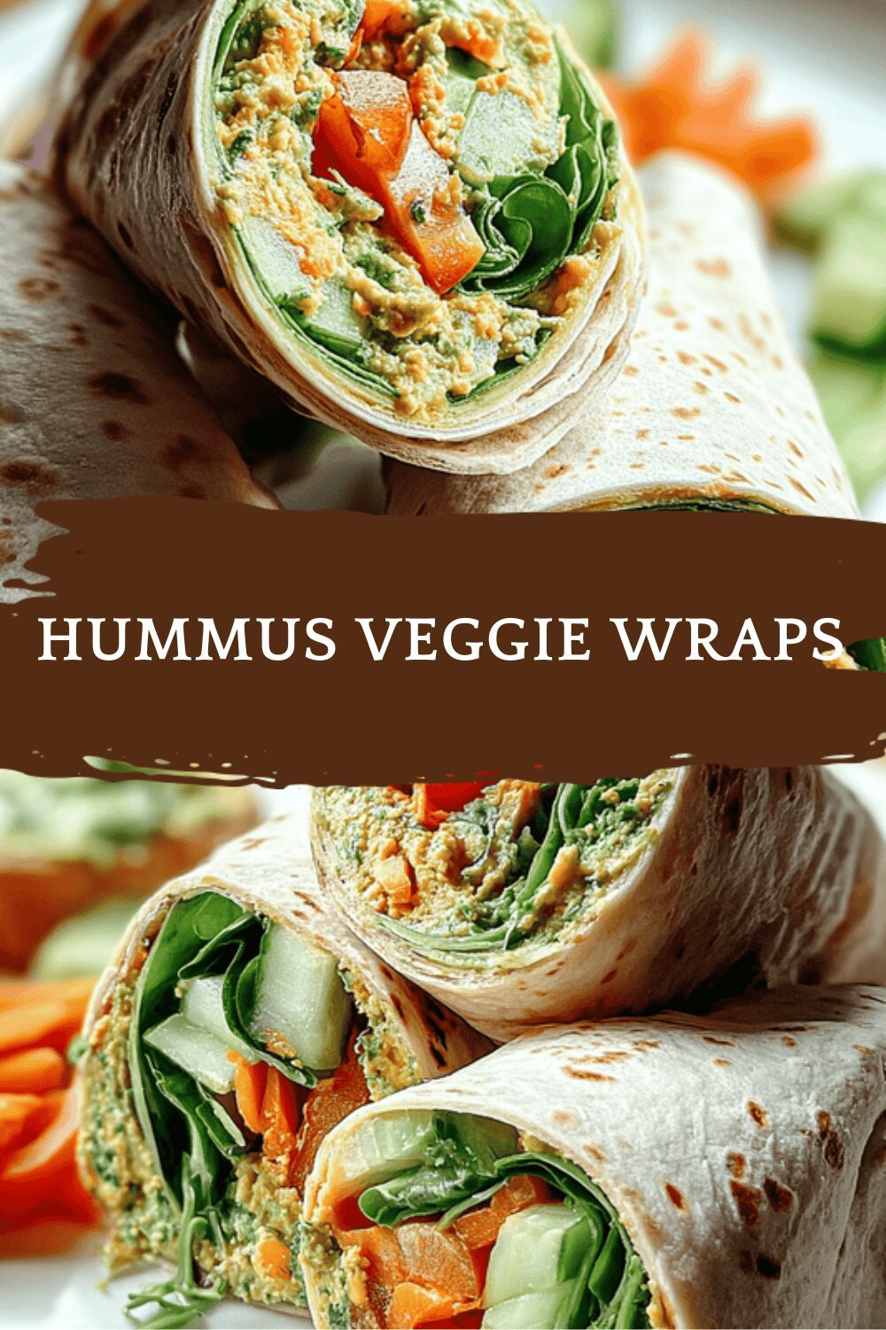 Hummus Veggie Wraps