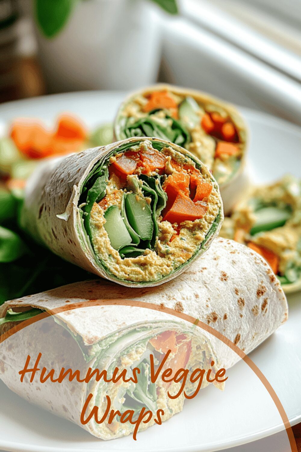 Hummus Veggie Wraps