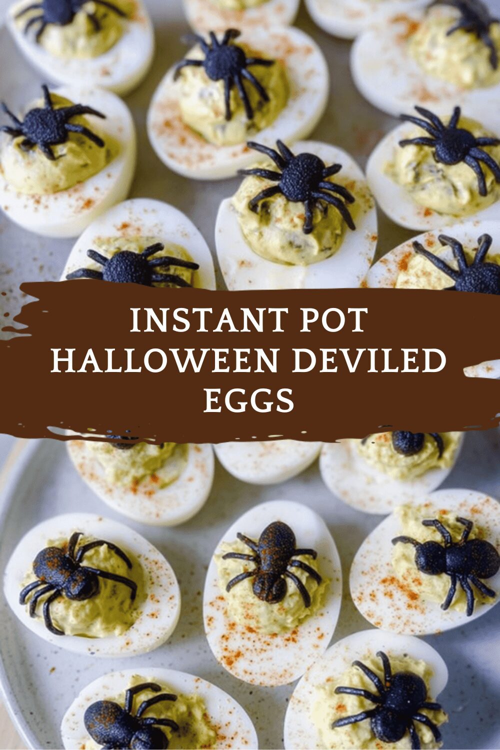 Instant Pot Halloween Deviled Eggs