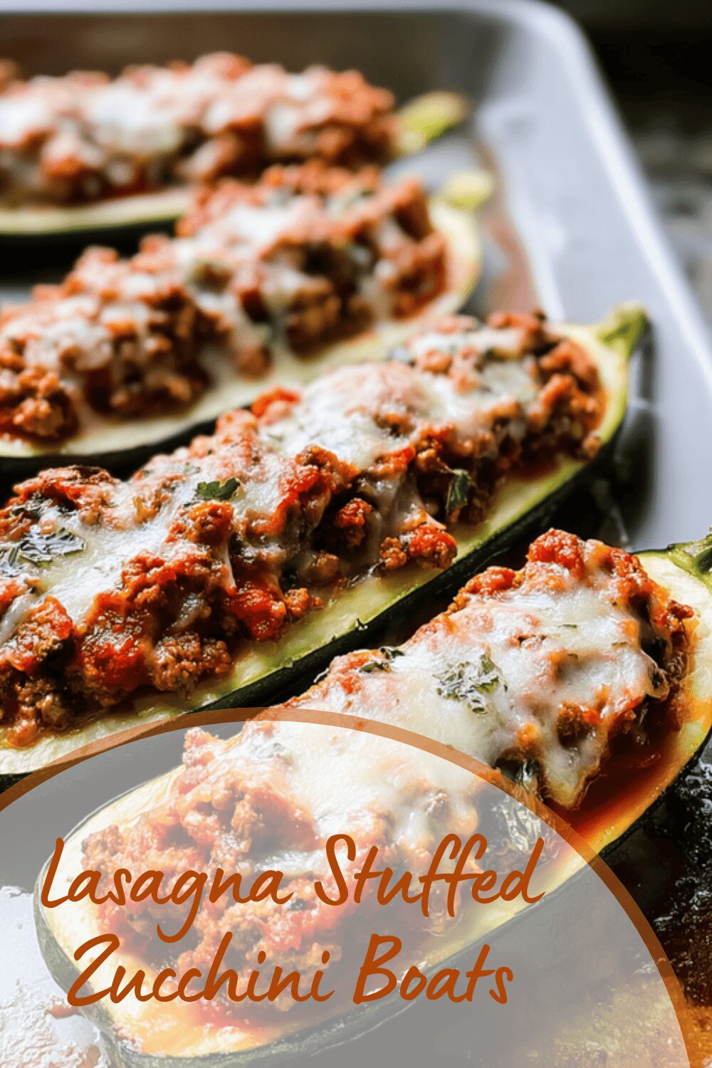 Lasagna Stuffed Zucchini Boats