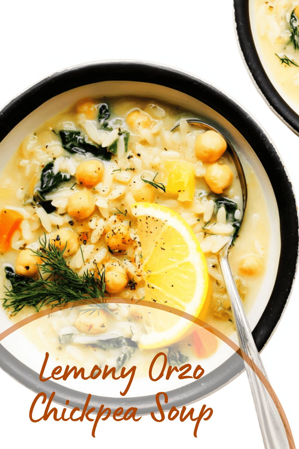 Lemony Orzo Chickpea Soup