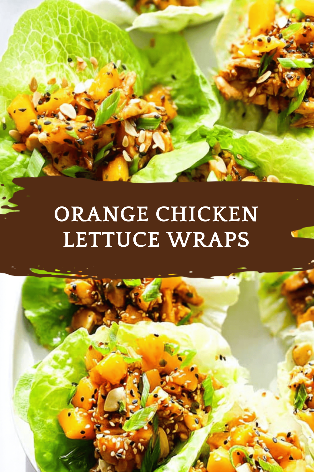 Orange Chicken Lettuce Wraps