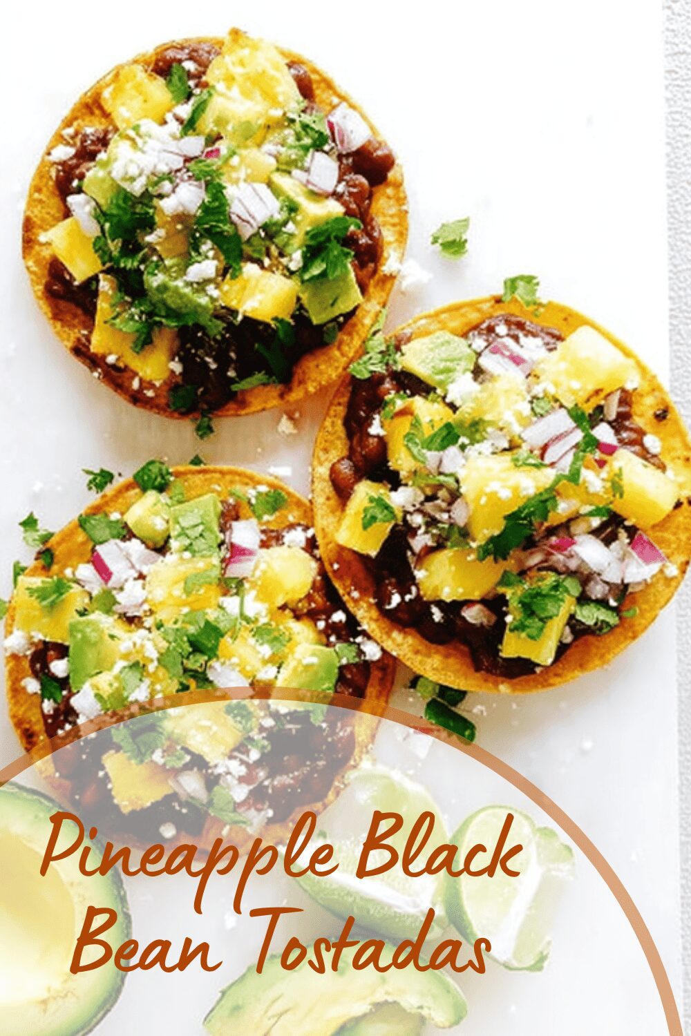Pineapple Black Bean Tostadas