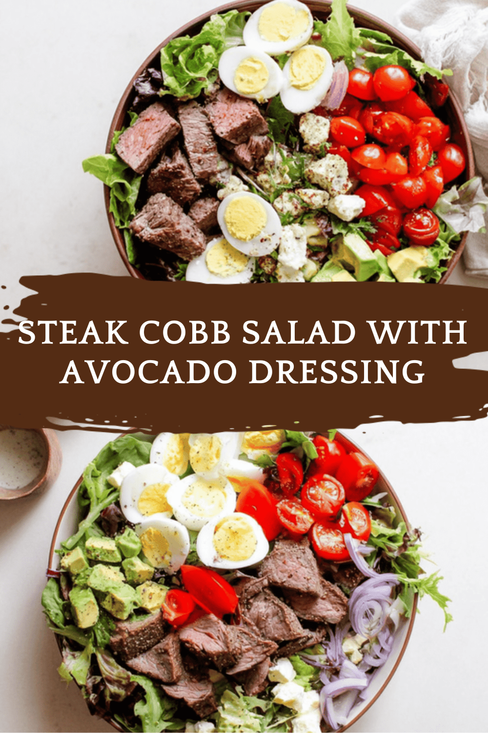 Steak Cobb Salad With Avocado Dressing