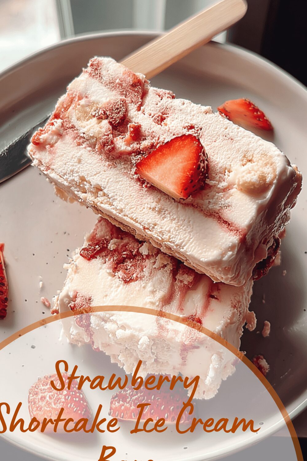 Strawberry Shortcake Ice Cream Bars