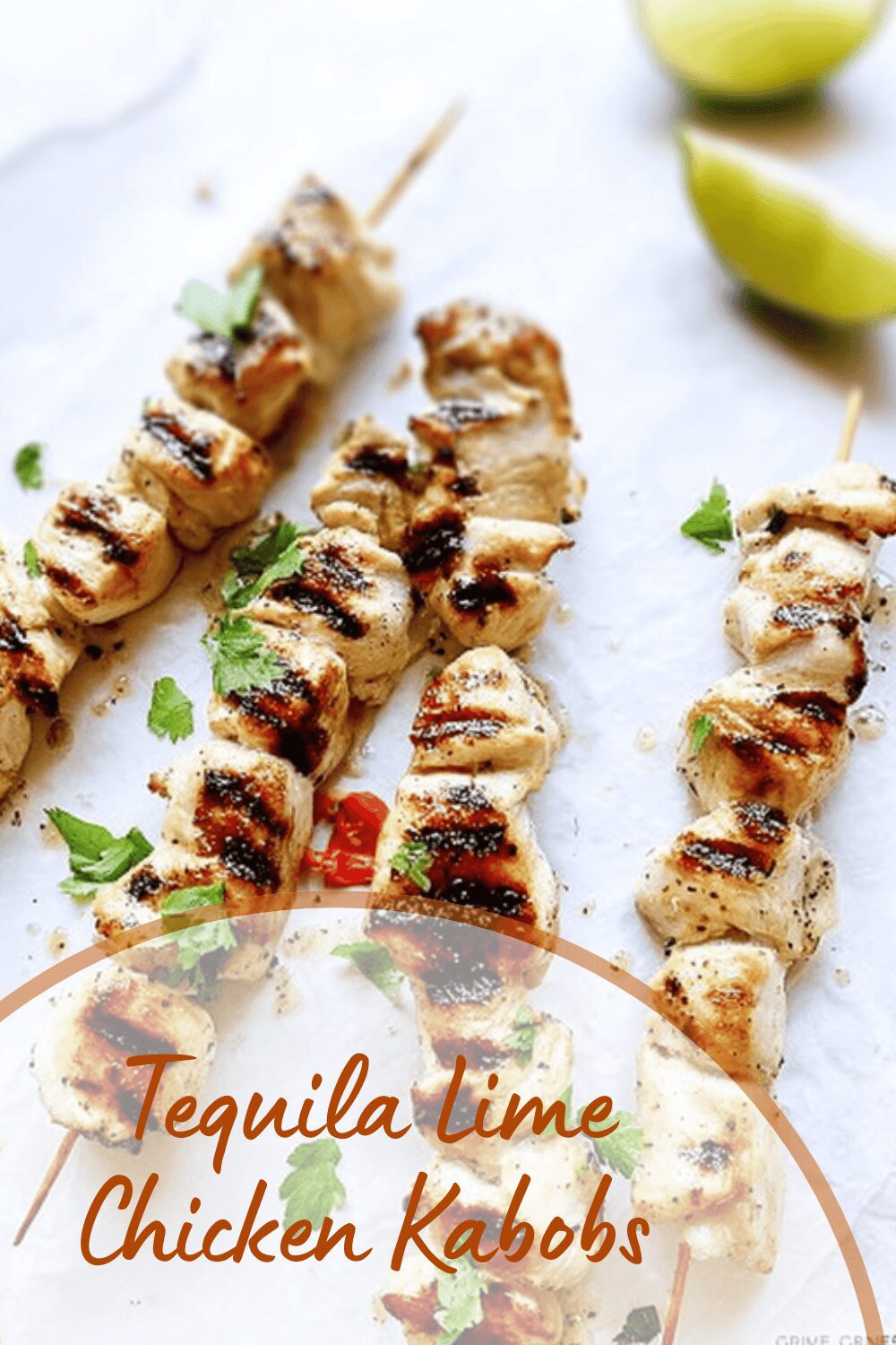 Tequila Lime Chicken Kabobs