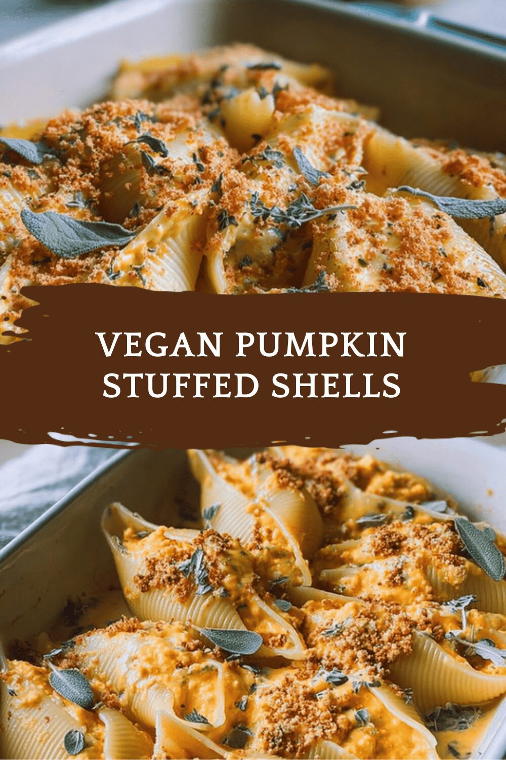 Vegan Pumpkin Stuffed Shells