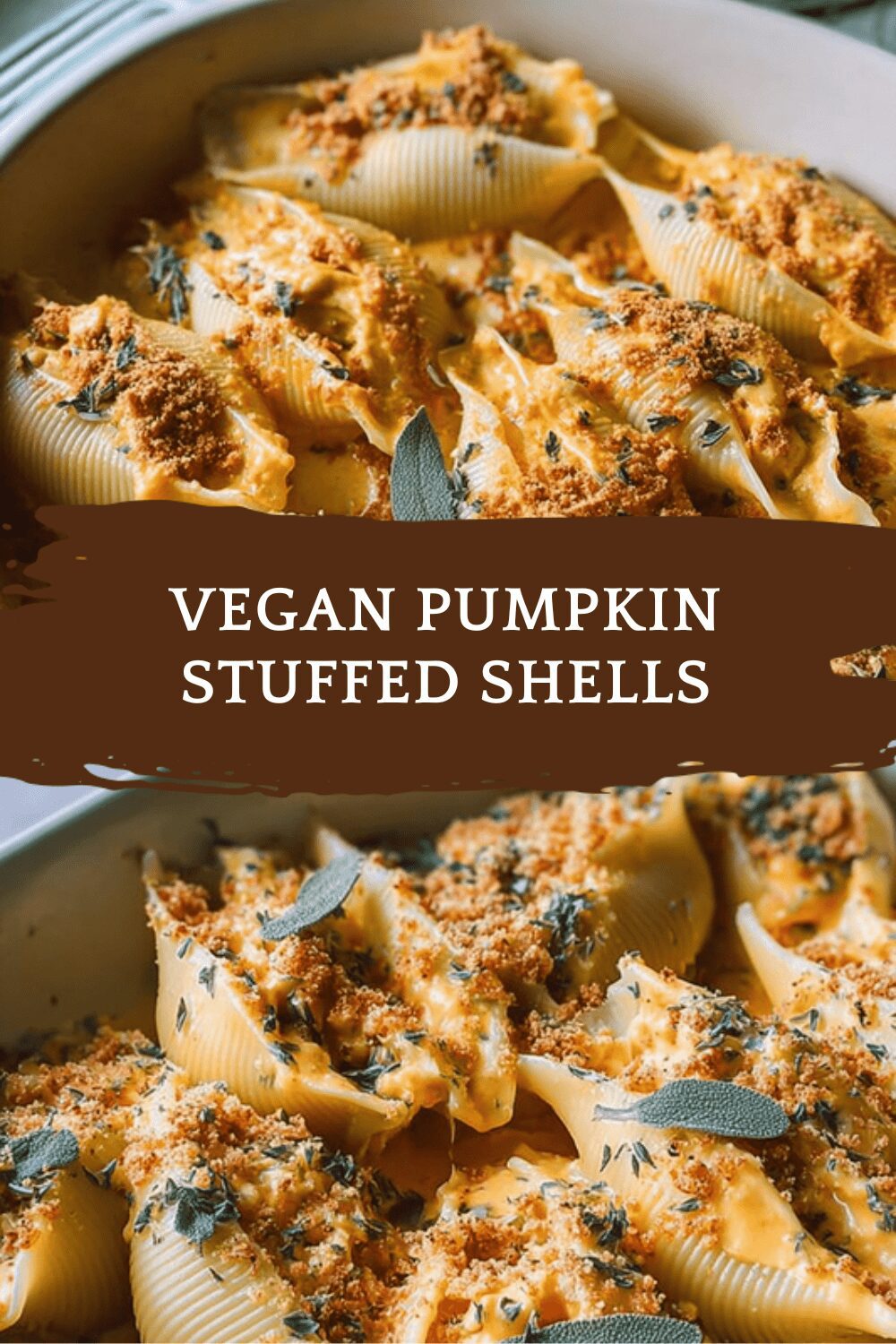 Vegan Pumpkin Stuffed Shells