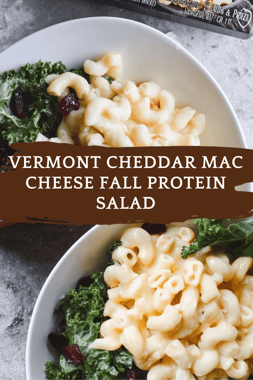 Vermont Cheddar Mac Cheese Fall Protein Salad
