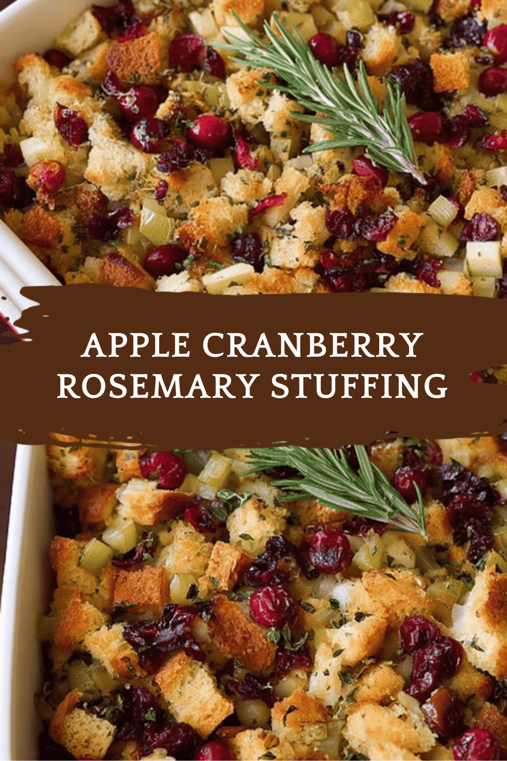 Apple Cranberry Rosemary Stuffing
