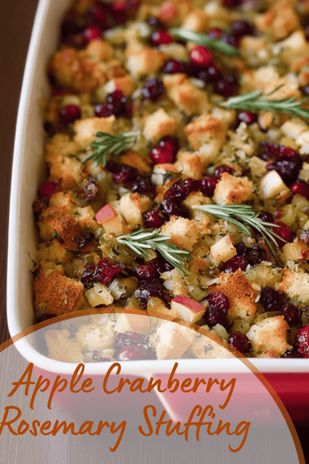 Apple Cranberry Rosemary Stuffing
