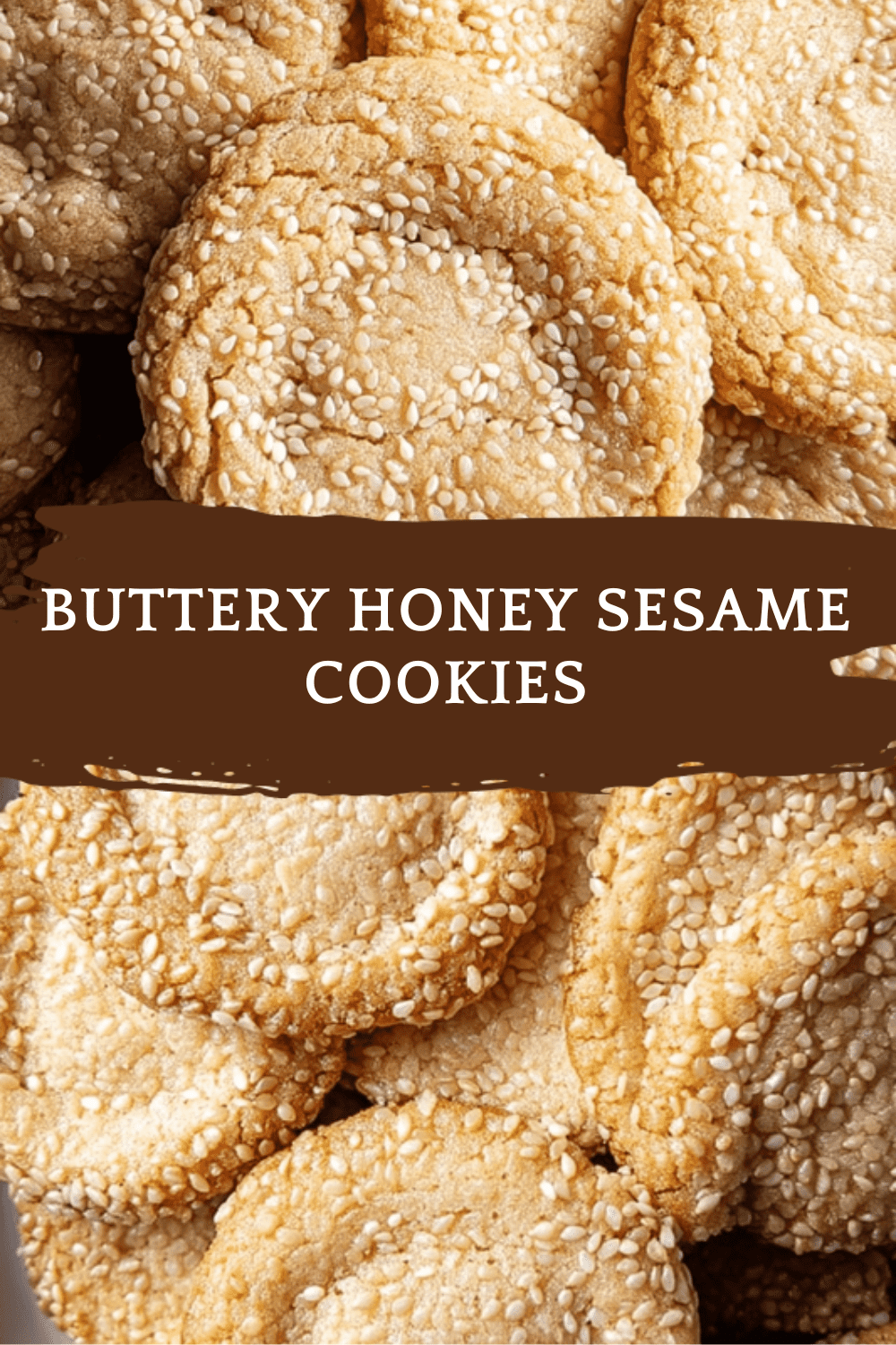 Buttery Honey Sesame Cookies