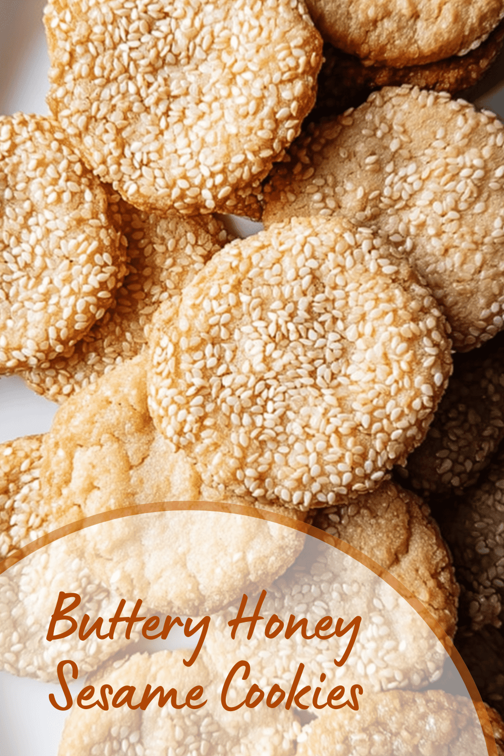Buttery Honey Sesame Cookies