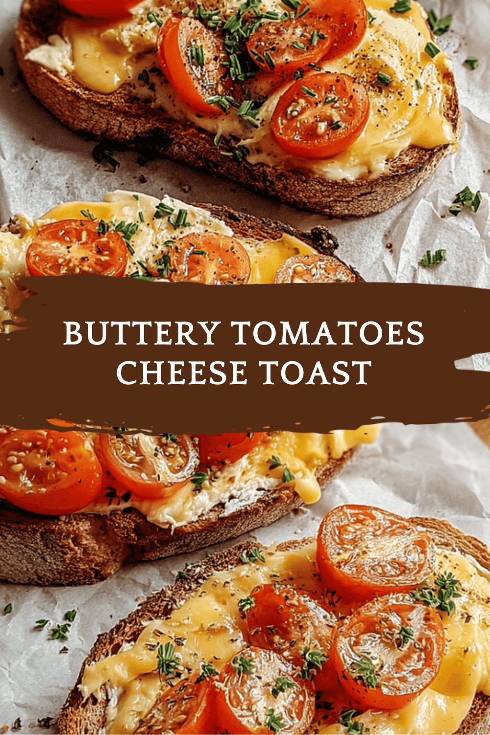 Buttery Tomatoes Cheese Toast