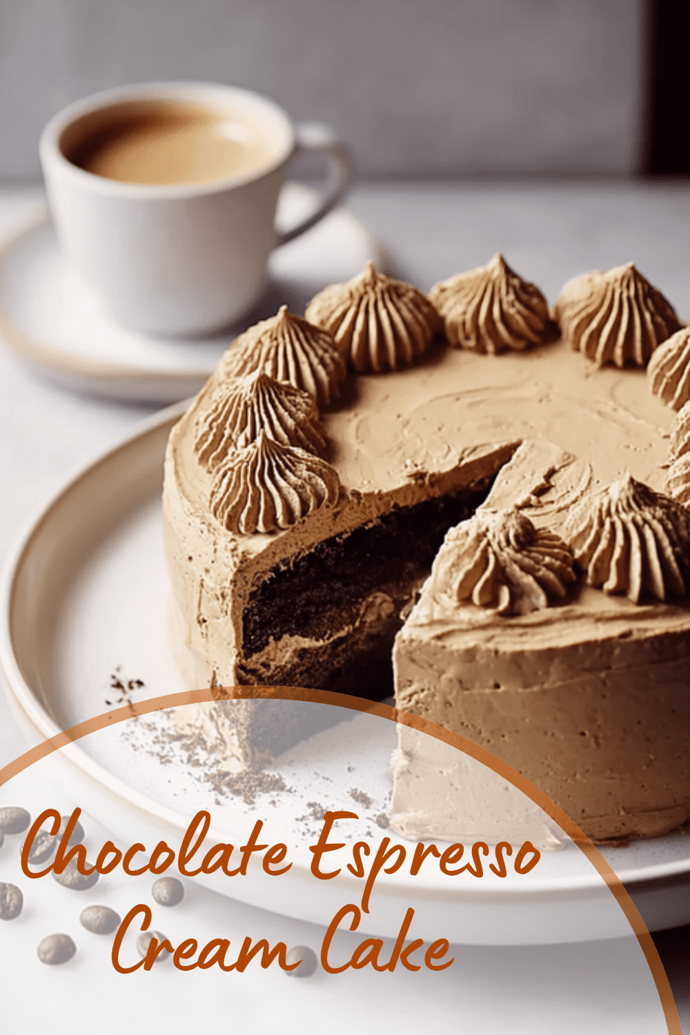 Chocolate Espresso Cream Cake
