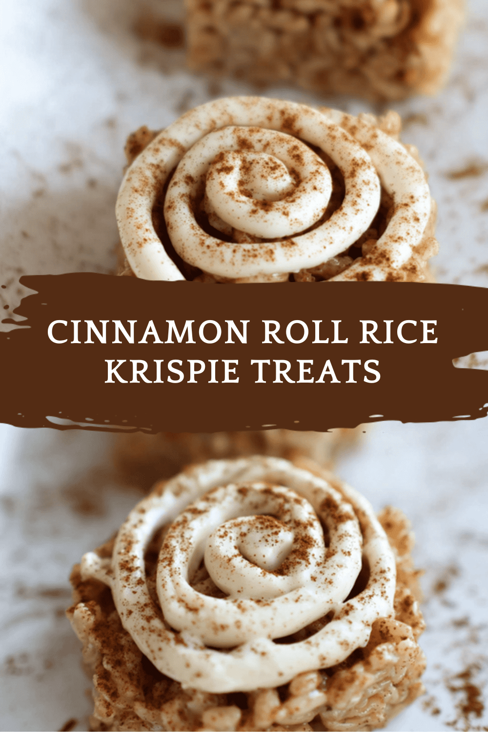 Cinnamon Roll Rice Krispie Treats