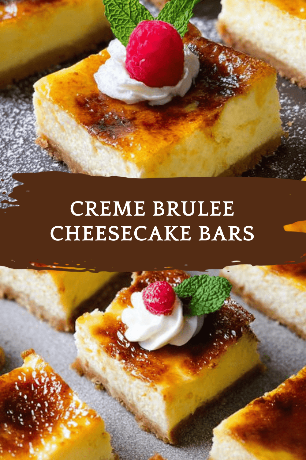 Creme Brulee Cheesecake Bars
