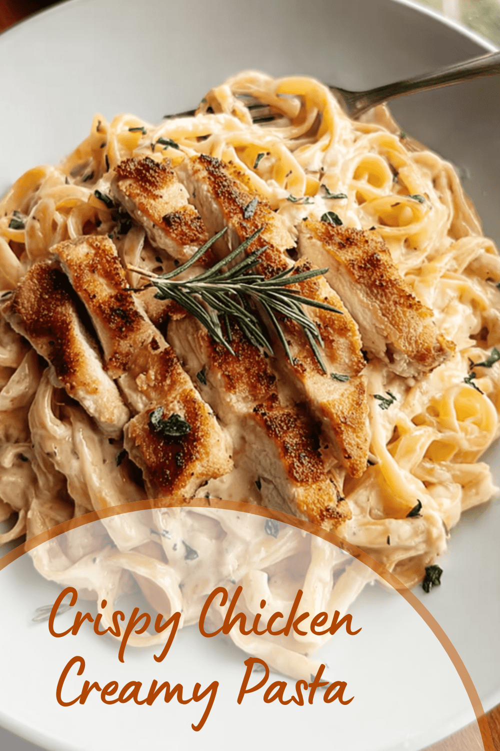 Crispy Chicken Creamy Pasta