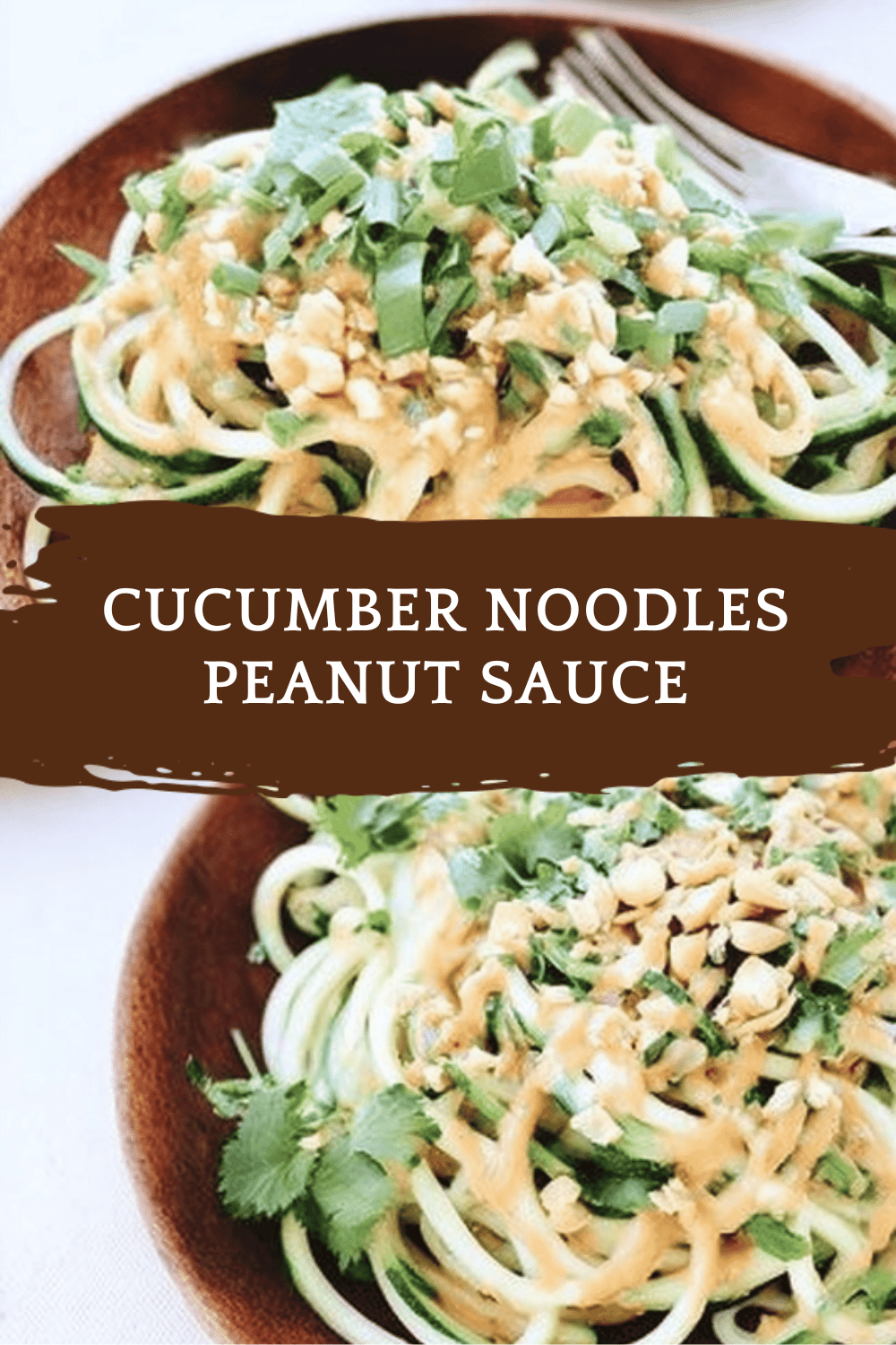 Cucumber Noodles Peanut Sauce