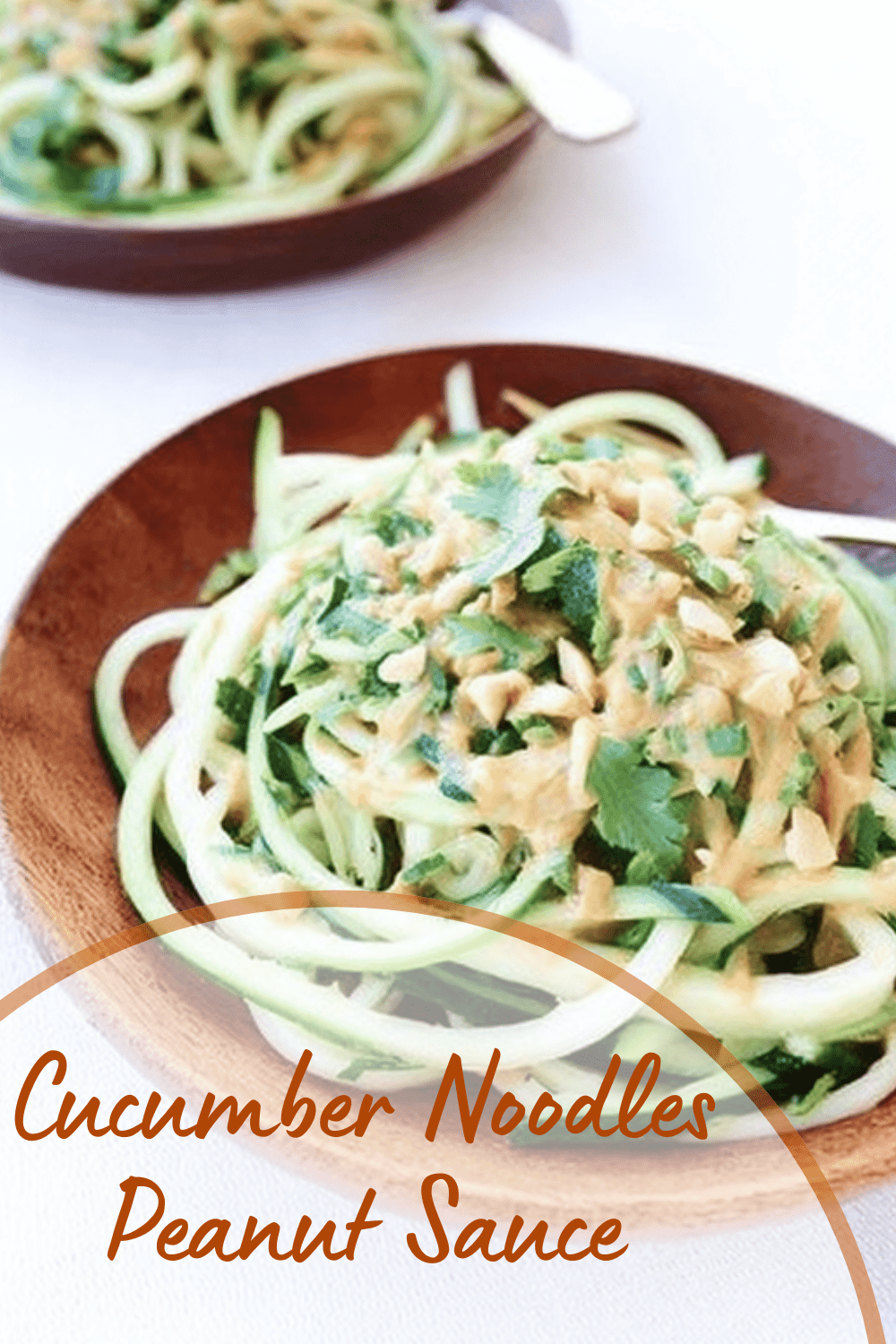 Cucumber Noodles Peanut Sauce