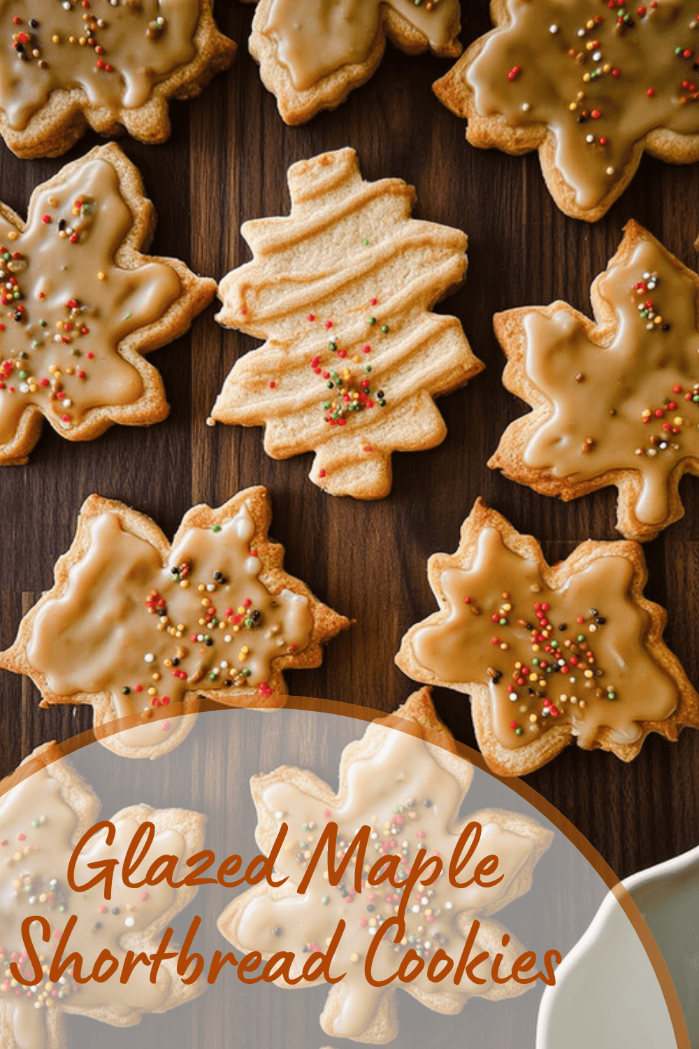 Glazed Maple Shortbread Cookies